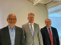 Wolfgang Kailer mit Kai Rosenberger und Markus Eichin