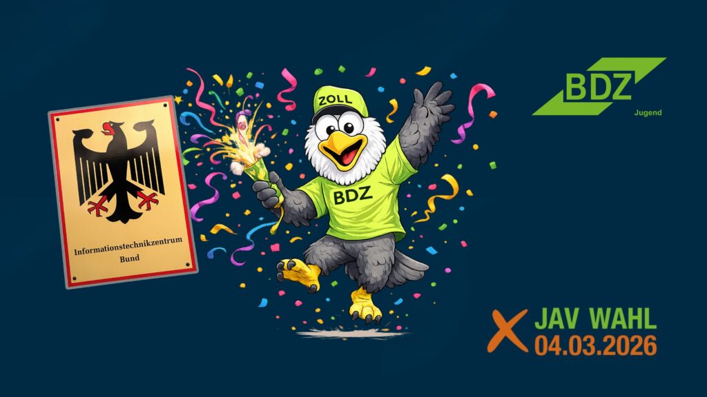 Beim ITZ Bund hat der BDZ erneut einen klaren Wahlsieg errungen – und das mit voller Überzeugung! Keine andere Gewerkschaft hat hier eine eigene Liste eingereicht, was den klaren Vertrauensvorsprung unserer Mitglieder unterstreicht.